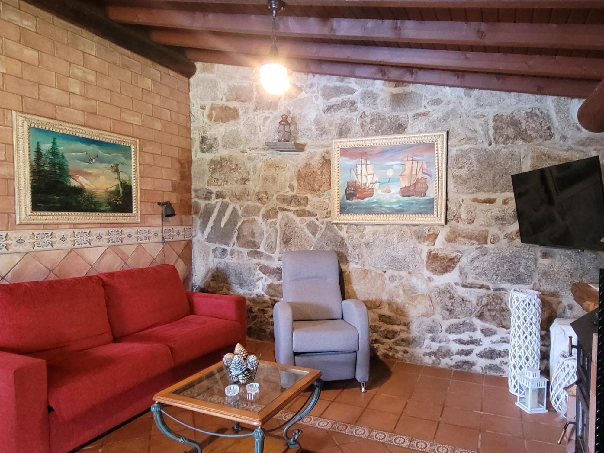 Casa Rustica Piscina, Apartadino Pobra Do Caraminal Luaran gambar